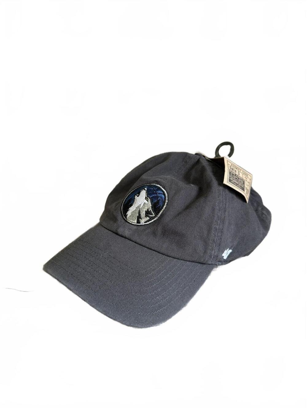 NWT Minnesota Timberwolves Dark Gray Strapback Hat